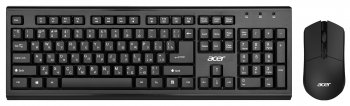 Комплект клавиатура + мышь Acer OKR120 <ZL.KBDEE.007> (Кл-ра, М/Мед, FM, USB+Мышь 4кн, Roll, FM,USB)