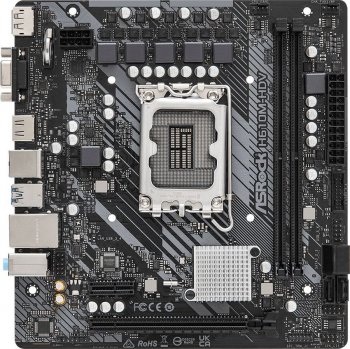 Материнская плата Asrock H610M-HDV Soc-1700 INTEL H610 2xDDR4 mATX AC`97 8ch(7.1) GbLAN RAID+VGA+HDMI+DP