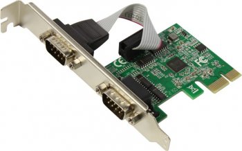 Контроллер KS-is <KS-575> (RTL) PCI-Ex1, 2xCOM9M,