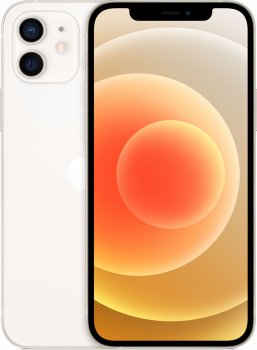 Смартфон Apple A2403 iPhone 12 128Gb 4Gb белый моноблок 3G 4G 2Sim 6.1" 1170x2532 iPhone iOS 14 12Mpix MGJC3HN/A