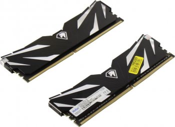 Оперативная память DDR4 Netac Shadow II 16GB (2x8GB) 3200MHz CL16 1.35V / NTSWD4P32DP-16K / Black / with radiator