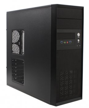 Корпус Miditower Chieftec CQ-01B-U3-OP Black ATX без БП