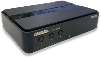 Приставка для цифрового ТВ DVB-T2 Cadena CDT-2291SB черный
