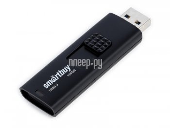 Накопитель USB 128Gb - SmartBuy UFD 3.0 Fashion Black SB128GB3FSK