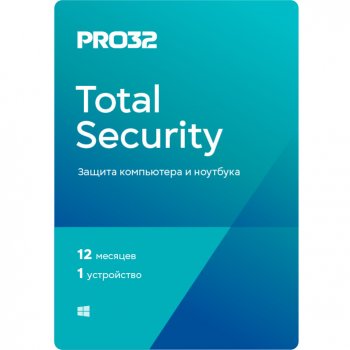 Антивирусный комплекс PRO32 Total Security – лицензия на 1 год на 3 устройства (Онлайн поставка)