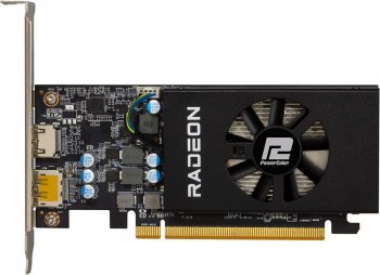 Видеокарта PowerColor PCI-E 4.0 AXRX 6400 LP 4GBD6-DH AMD Radeon RX 6400 4096 Мб 64bit GDDR6 2039/16000 HDMIx1 DPx1 HDCP Ret low profile