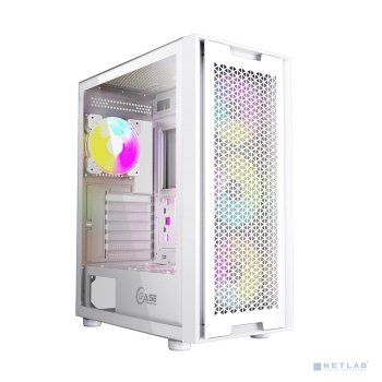 Корпус Miditower Powercase Alisio X4W <CAXW-L4> White ATX, без БП