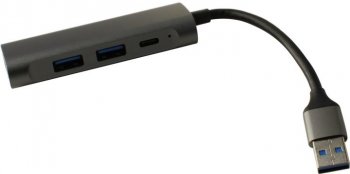 Концентратор USB Orient <CU-324> Кабель-адаптер USB3.0 -> USB3.0+2xUSB2.0+USB-C