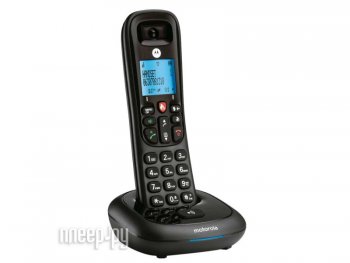 Радиотелефон Motorola CD4001 черный АОН