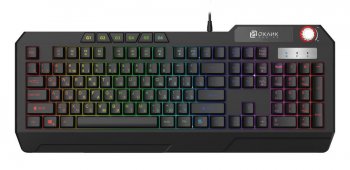 Клавиатура OKLICK 715G Black <USB> 111КЛ, подсветка клавиш <1680657>