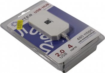 Концентратор USB 5bites <HB24-207WH> 4-port USB2.0 Hub