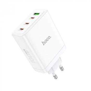 Зарядка USB-устройств HOCO N31 Leader PD100W GaN, 1xUSB-A, 3xType-C, белый 6931474784179