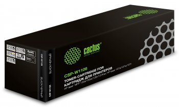 Картридж Cactus CSP-W1106 черный (1000стр.) для HP Laser 107a/107r/107w/135a MFP/135r MFP/135w MFP/137fnw MFP