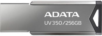 Накопитель USB A-Data 256Gb UV350 AUV350-256G-RBK USB3.0 серебристый