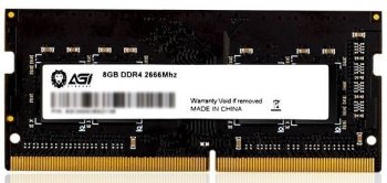 Оперативная память для ноутбуков 8Gb 2666MHz AGi AGI266608SD138 SD138 RTL PC4-21300 SO-DIMM 260-pin 1.2В Ret