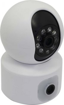 Камера видеонаблюдения Orient <WF-208> (2xCam 1920x1080, f=3.6mm, WiFi, PTZ, microSD, микрофон, LED)
