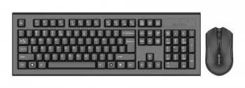Комплект клавиатура + мышь A4Tech 3000NS клав:черный мышь:черный USB беспроводная Multimedia