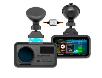 Гибридное устройство (видеорегистратор + радар-детектор) TrendVision Hybrid Signature Real 4K Max GPS ГЛОНАСС черный