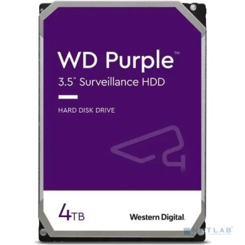 Жесткий диск 4 Тб SATA 6Гб/s Western Digital Purple <WD43PURZ> 3.5"