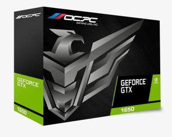 Видеокарта 4096 Мб <PCI-E> GDDR6 OCPC <OCVN1650G4D6> (RTL) DVI+HDMI+DP <GeForce GTX1650>