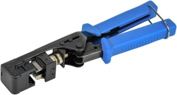 Инструмент для обжима коннекторов ITK CKJ-090-05 (упак:1шт) голубой/черный