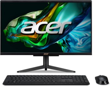 Моноблок Acer Aspire C22-1610 21.5" Full HD N100 (0.8) 8Gb SSD256Gb UHDG CR Eshell WiFi BT 65W клавиатура мышь Cam черный 1920x1080