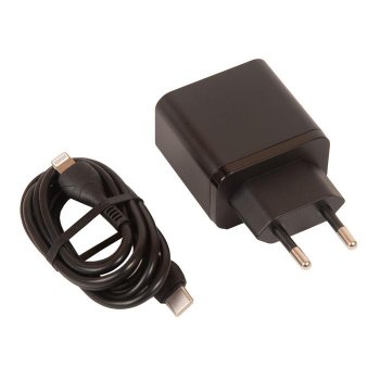 Зарядка USB-устройств HOCO N35 Streamer dual-port PD45W(2 Type-С)+Lightning 1м, черный 6931474797216