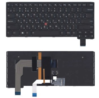 Клавиатура Lenovo Yoga S3-14, Yoga 460 черная с подсветкой 00UR223