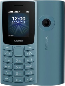 Мобильный телефон Nokia 110 (TA-1567) DS EAC 0.048 синий моноблок 2Sim 1.8" 240x320 Series 30+ 0.3Mpix GSM900/1800 Protect MP3 FM Micro SD max32Gb