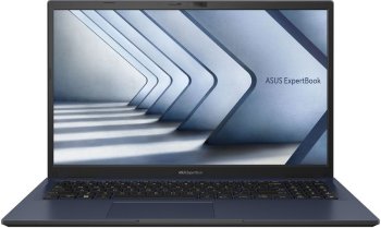 Ноутбук Asus ExpertBook B1 B1502CBA-BQ2729 Core i5 1235U 8Gb SSD512Gb Intel UHD Graphics 15.6" IPS FHD (1920x1080) noOS black WiFi BT Cam (90NX05U1-M0