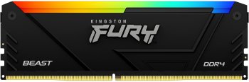 Оперативная память Kingston 32GB DDR4 3600MHz DIMM FURY Beast Black RGB XMP KF436C18BB2A/32 CL18, 1.35V 288-pin Non-ECC