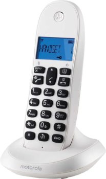Радиотелефон Motorola C1001СB+ белый АОН