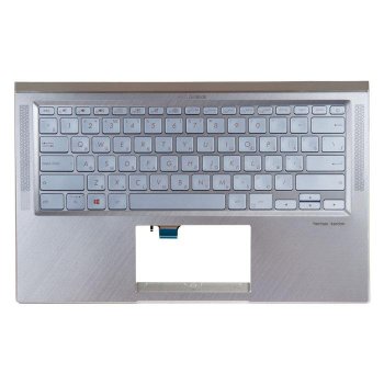 Клавиатура в сборе с топкейсом для ноутбука Asus UX431FA-3B с подсветкой 90NB0MB1-R30RU0