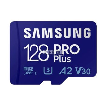 Карта памяти 128Gb - Samsung Pro Plus Micro Secure Digital XC UHS-III U3 MB-MD128KB/WW