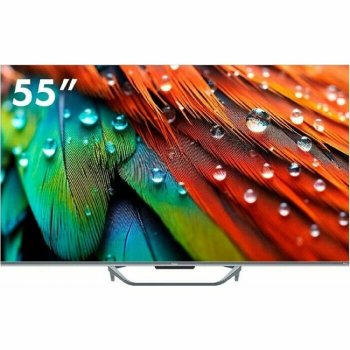 Телевизор-LCD 55" HAIER Smart TV S4, QLED, 4K Ultra HD, серый, СМАРТ ТВ, Android TV [DH1VMZD01RU]