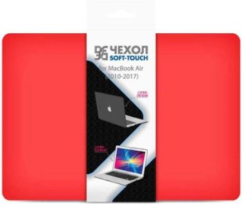 Накладка защитная Накладка для ноутбука 13.3" DF MacCase-05 красный твердый пластик (DF MACCASE-05 (RED))