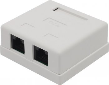 Розетка RJ45 внешняя двойная кат.5 (e)