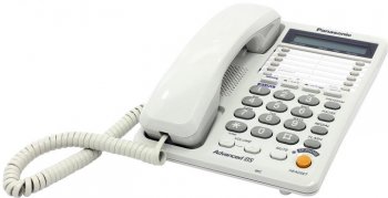 Стационарный телефон Panasonic KX-TS 2368RUW <White> (2 линии, спикерфон, дисплей)