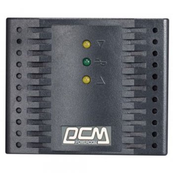 Стабилизатор напряжения PowerCom TCA-1200 (2.8 A,вх.192 ~ 253 В,вых. 220V±5%, 4 розетки Euro)