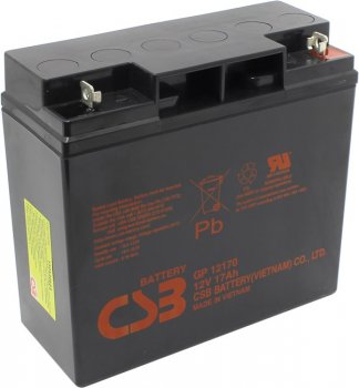 Аккумулятор для ИБП CSB GP-12170 /Yuasa NP18-12B (12V,17Ah)