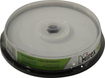 Диск CD-R Mirex Printable 700Mb 48x (уп. 10 шт.) на шпинделе