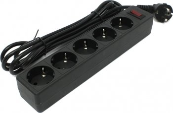 Сетевой фильтр Defender ES Black < 3м > ( 5 розеток ) <99485>