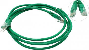 Кабель UTP Patch Cord кат.5е 2м, зеленый