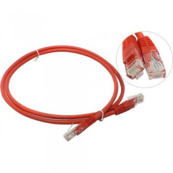 Кабель UTP Patch Cord кат.5е 1м, красный