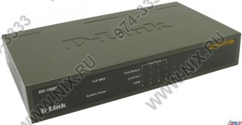 Коммутатор D-Link <DES-1008P> 8-port Desktop with 4-port PoE (8UTP, 10/100Mbps)