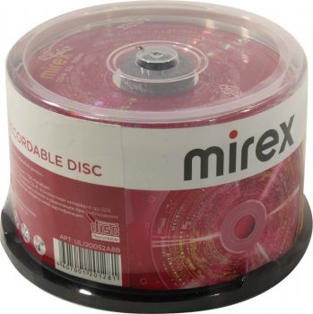Диск CD-R Mirex MAXIMUM 700Mb 52x (уп. 50шт.) на шпинделе