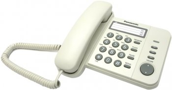Стационарный телефон Panasonic KX-TS2352RUW <White> телефон