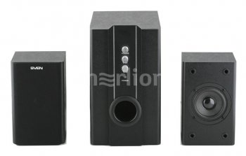 Колонки SVEN SPS-820 Black (2x10W +Subwoofer 18W, дерево)