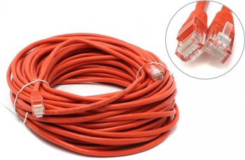 Кабель UTP Patch Cord кат.5е 20м, красный