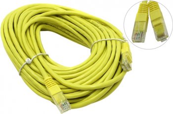 Кабель UTP Patch Cord кат.5е 15м, желтый